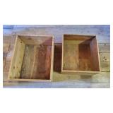 2 Wooden Boxes
