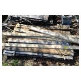 3 Piles Of Poplar Lumber.