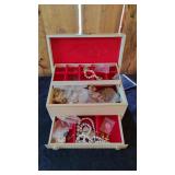 Jewelry Box W/Costume Jewelry