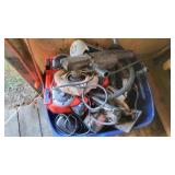 Large Tote of Electric & Battery Tools