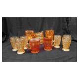 Assortment Glass, Pitcher 6 Juice Glasses & More.