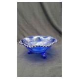 Blue Cobalt Blue Footed Bowl.