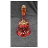 Indiana Red Carnival Glass Bell.