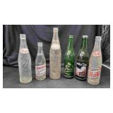 6 Collectible Soda Bottles