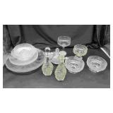Clear Cut Glass Candy Dishes & Misc.