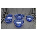Cobalt Blue Glass Items.