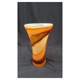 Glass Swirl Art Vase.