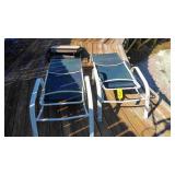 3 Metal Deck Chairs