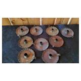 9 Copper Candle Holders