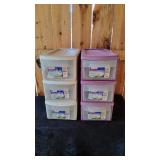 2 Storage Bins W/ Rolls of Wire & Misc.