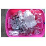 Large Box of Clear Glassware