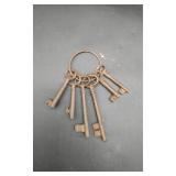 Cast Iron Jailer Skeleton Keys