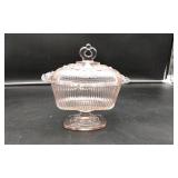 Pink Indian Glass Candy Dish