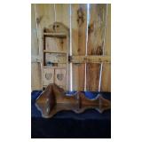 2 Wooden Shelves