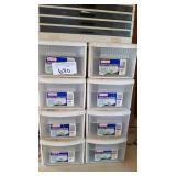 Lot of Storage Totes W/Drawers