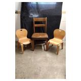 3 Wooden Chairs