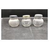 3 JFG Peanut Butter Jars