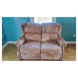 Electric Leather Loveseat