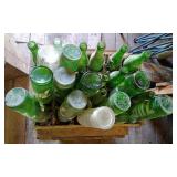 7UP Bottles in Original Wooden Crate W/Dividers