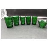 Anchor Hocking Green Glassware