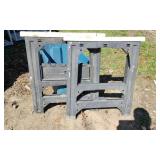 2 Plastic Folding Sawhorses.