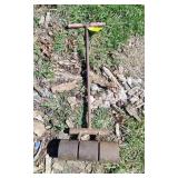 Metal Hand Yard Roller.