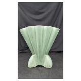 Brushed McCoy? Green Fan Vase