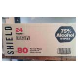 24 Packs Of Alcohol Wipes.