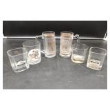 Various Beer Mugs & Glasses.