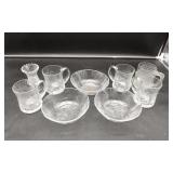 Clear Glass mugs & Misc.