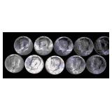 1964 Kennedy Half Dollars, x10