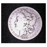 1881 Morgan Sliver Dollar
