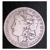 1887 Morgan Silver Dollar