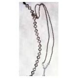 Sterling & CZ Necklace and Sterling Bracelet