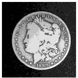 1890 Morgan Silver Dollar