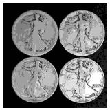 6 United States Walking Liberty Half Dollar