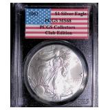 2002 American Eagle Silver Dollar in Case