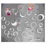 Lot of rings, and Toe Rings various Sizes and