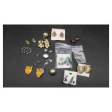 Lot of Earrings (Paired), Clip on, Hook, Push