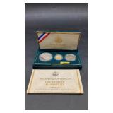 Columbus Quincentenary Coins in Case