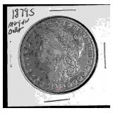 1879 Morgan Silver Dollar with cover