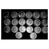 1964 Kennedy Half Dollars, x20