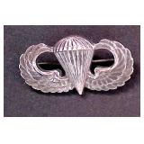 WWII Paratrooper Sterling Silver Pin