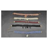 5 various Choker style Necklaces