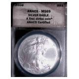 2008 America Eagle Silver Dollar in Case