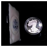 1996 American Eagle Silver Dollar in Case and Box