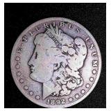 1892 Morgan Silver Dollar