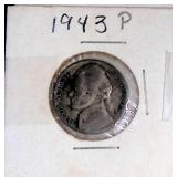 3 War Nickels, in Protective Cover