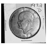 1971 Eisenhower Dollar in cover