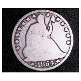 1854 United States Seated Liberty Half Dollar